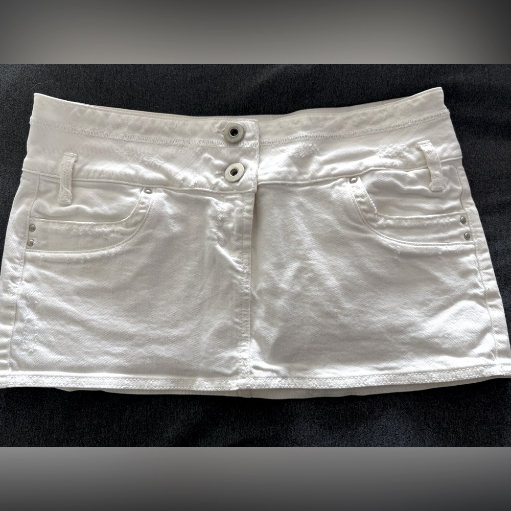 White Mini Skirt